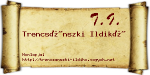 Trencsánszki Ildikó névjegykártya